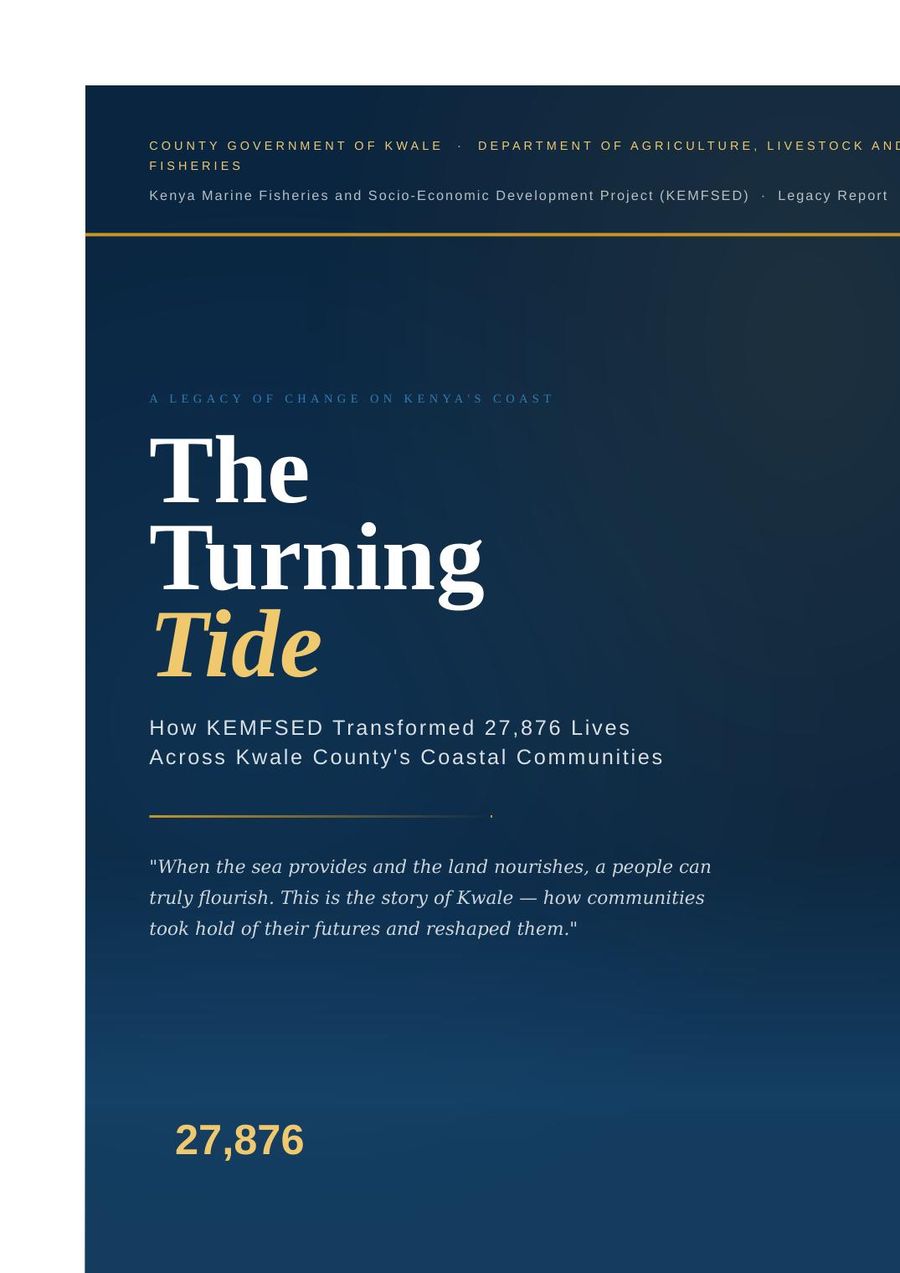 Cover of The Turning Tide, the KEMFSED legacy publication